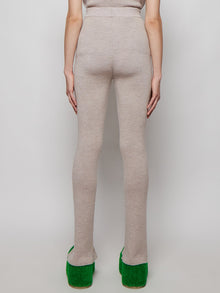 Magda Butrym | Fitted Knit Trousers | Beige