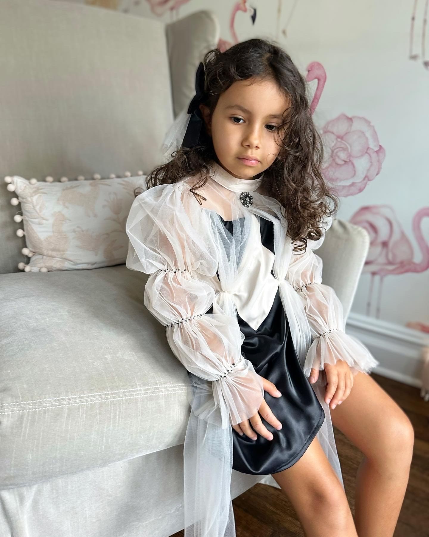 Girl | The Paris Dress | Black x Beige