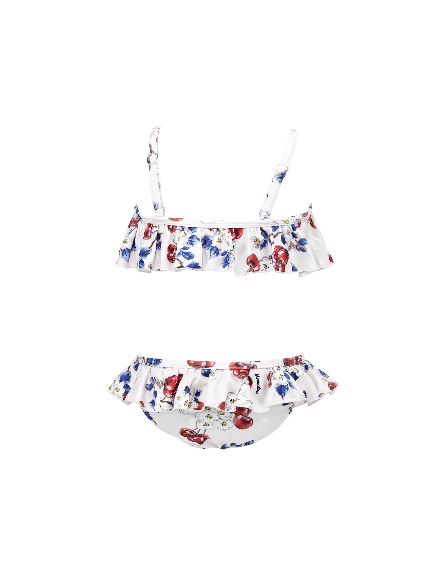 Girls | Two-Piece Swimsuit With Flounces | White