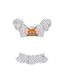 Girls | Jerry Stretch Bikini | White/Black