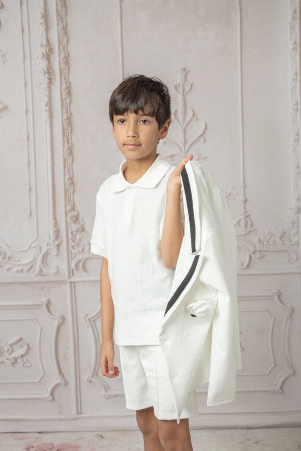Boy | Alex Short Sleeve Polo Shirt | White