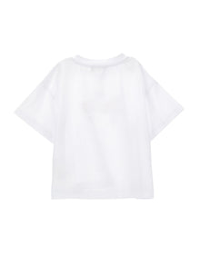 Girls | Barbie Logo Print T-Shirt | White