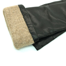 Womens | Made In Italy Elbow Length Leather Gloves | Black