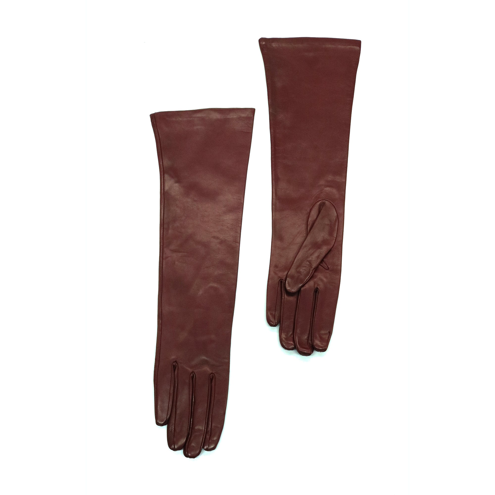 Womens | Made In Italy Long Leather Gloves | Pompei