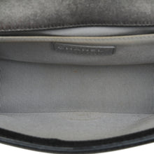 Chanel | Pre-Owned Old Medium Quilted Perforated Metallic Lambskin Boy Flap | Gray