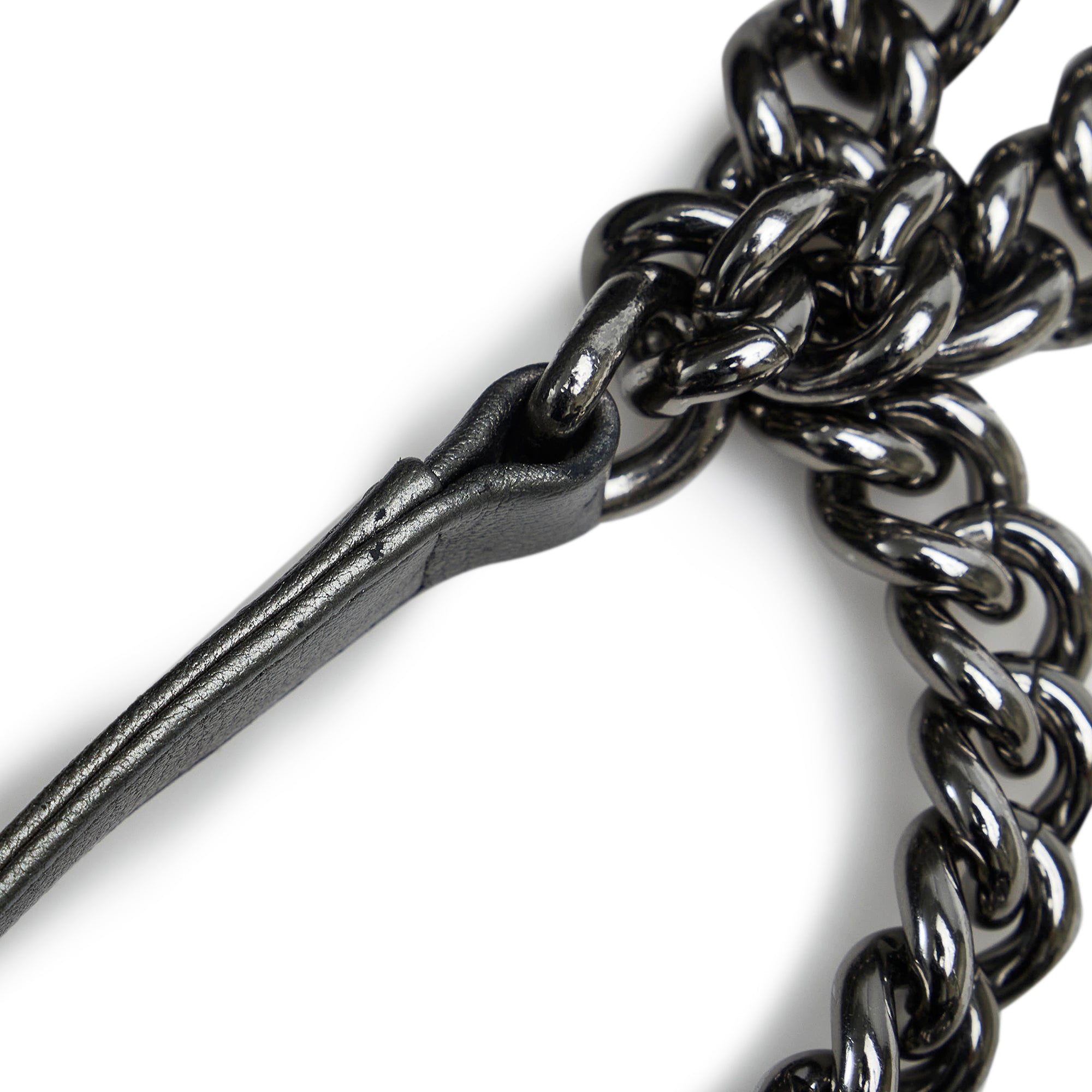 Chanel | Pre-Owned Old Medium Quilted Perforated Metallic Lambskin Boy Flap | Gray