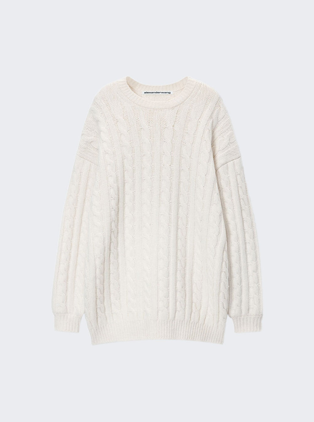 Women | alexanderwang | Cable Pullover Dress Ivory