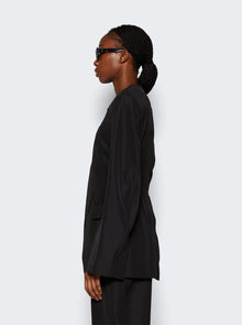 Women | alexanderwang | Collarless Jacket With Slits | Black