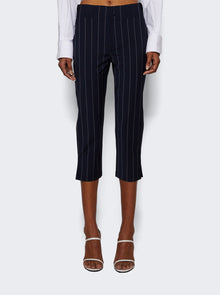 Women | alexanderwang | Baseball Capri Pants Navy And Grey