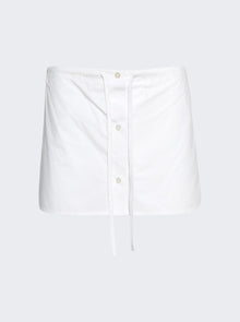Women | alexanderwang | Drawstring Mini Skort | White