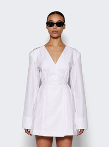 Women | alexanderwang | Slit Tailored Shirtdress | White