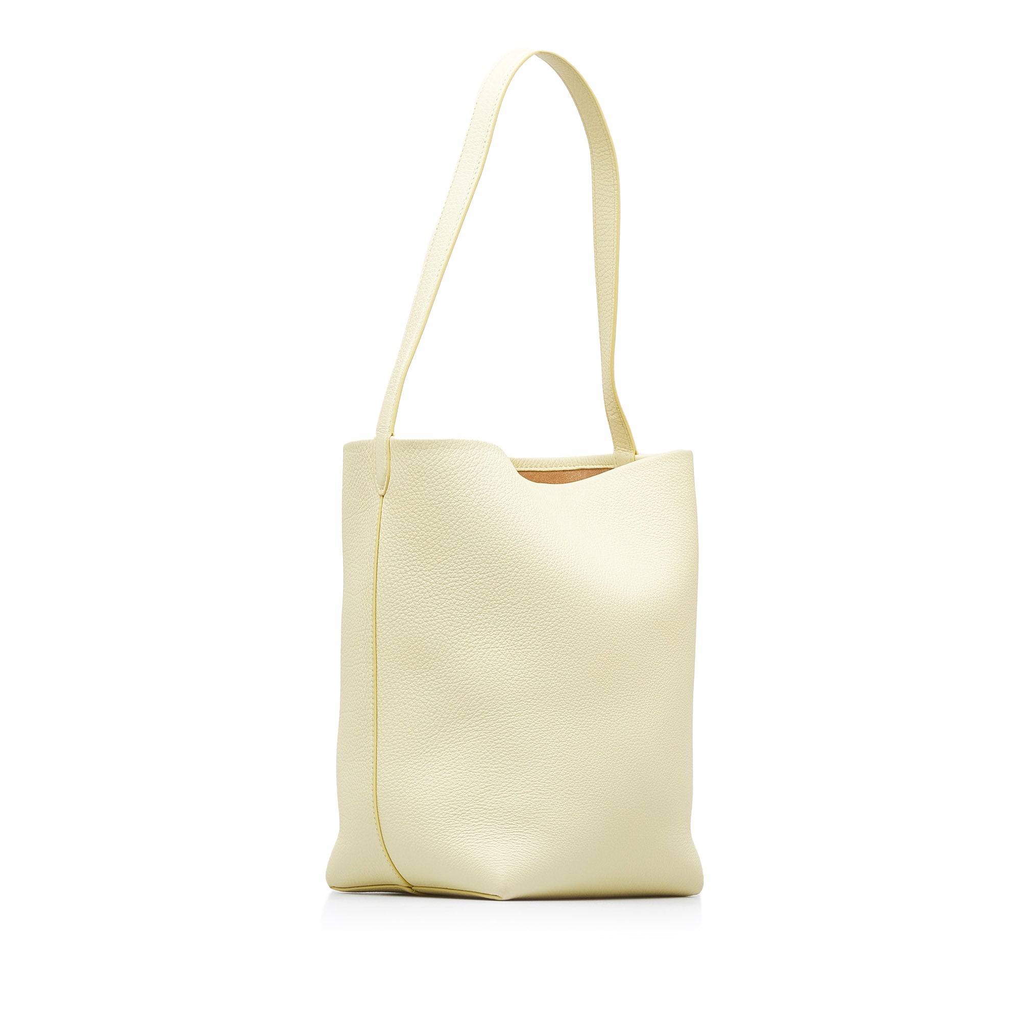 The Row | Pre-Owned Medium N/S Park Tote | Yellow/Light Yellow