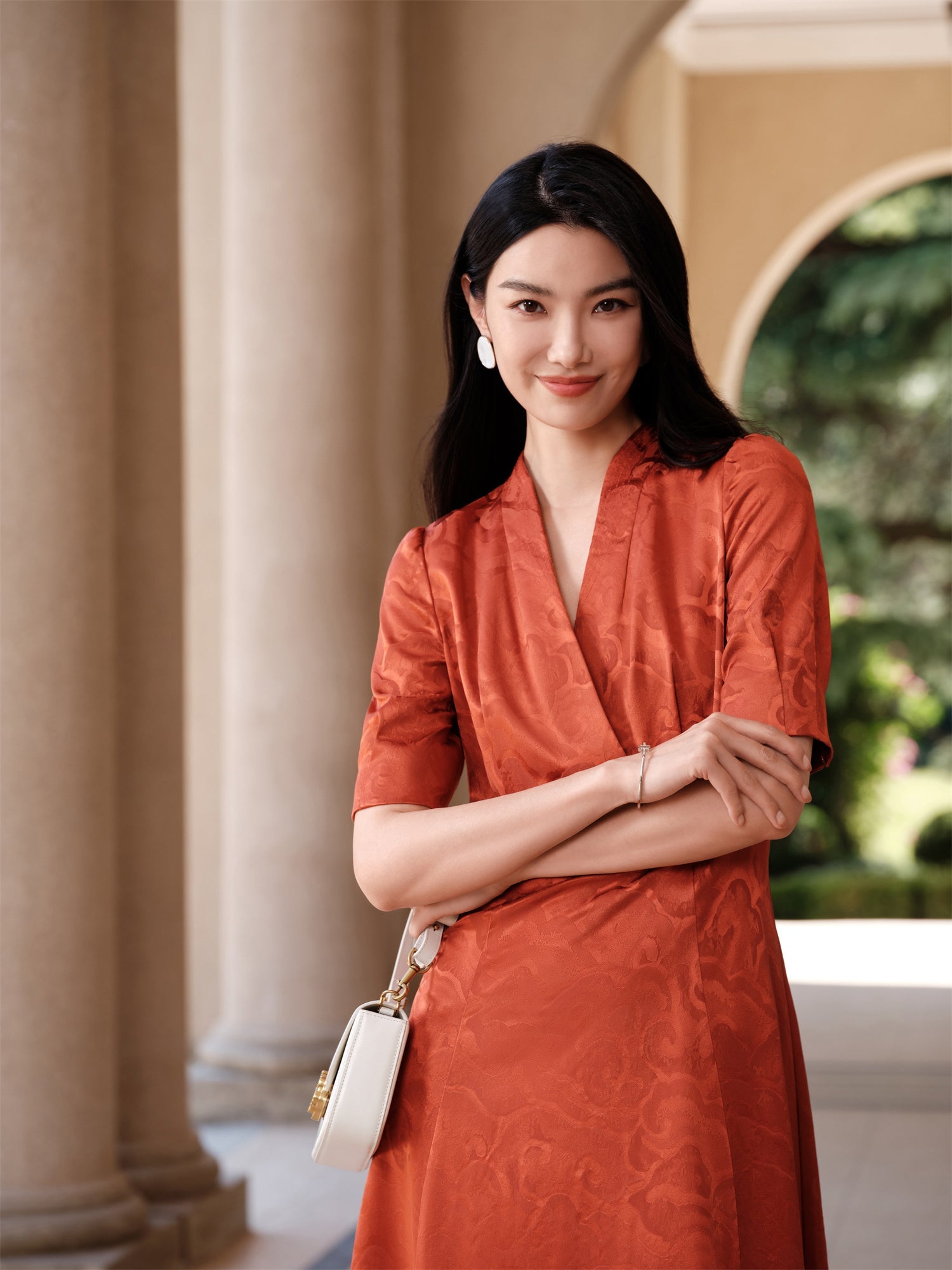 Mulberry Silk Dress | Orange