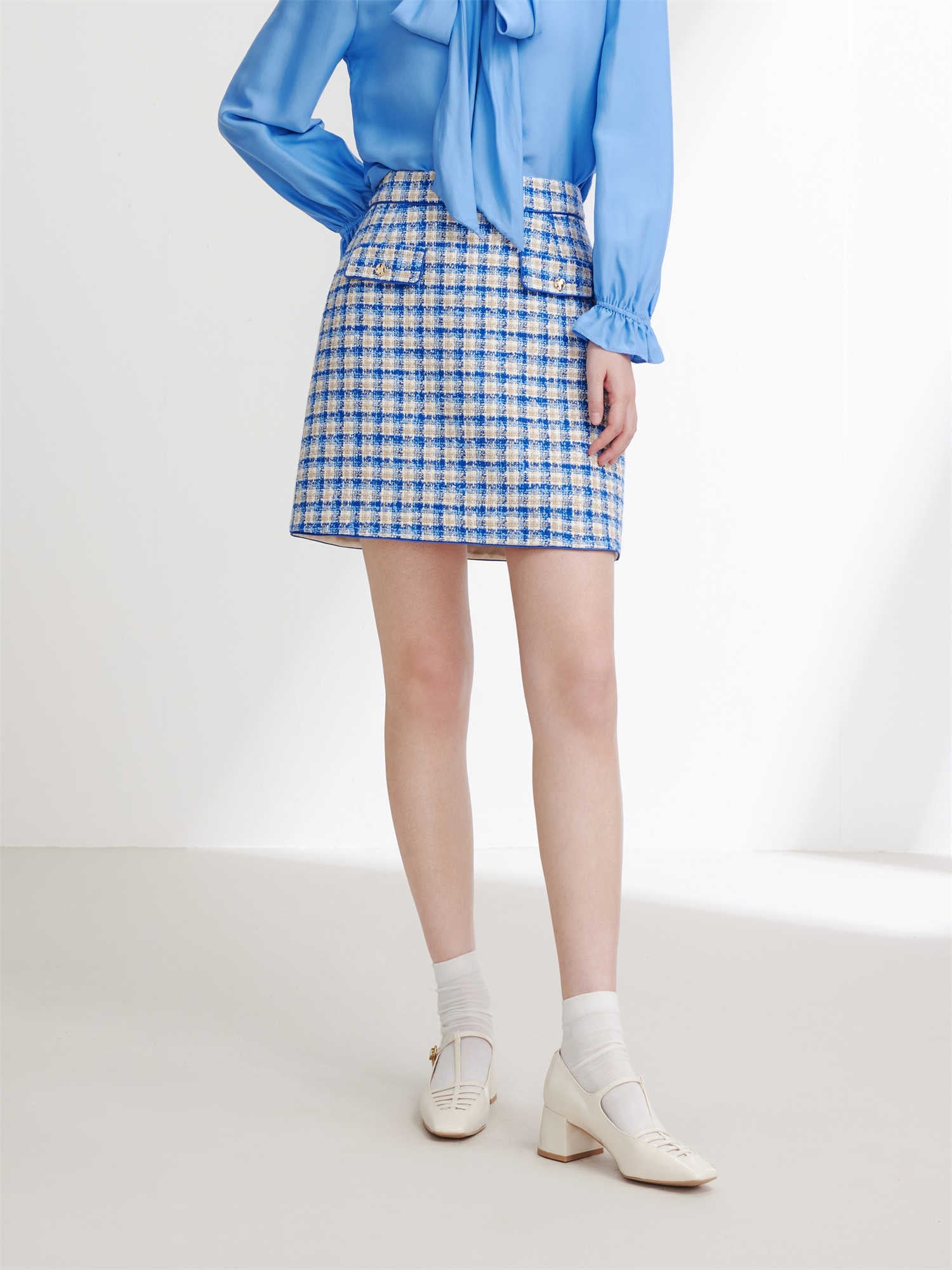 Parisian-style Skirt | Blue