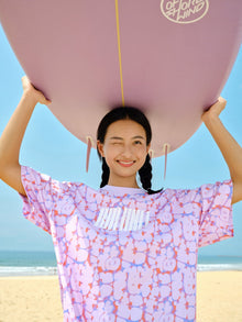 Oversize Printed T-shirt | Purple