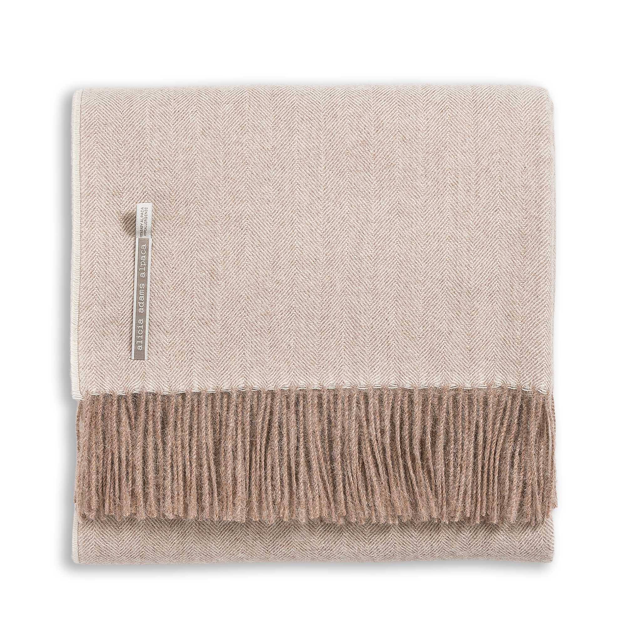 Unisex | Maxi Wrap | Herringbone Taupe