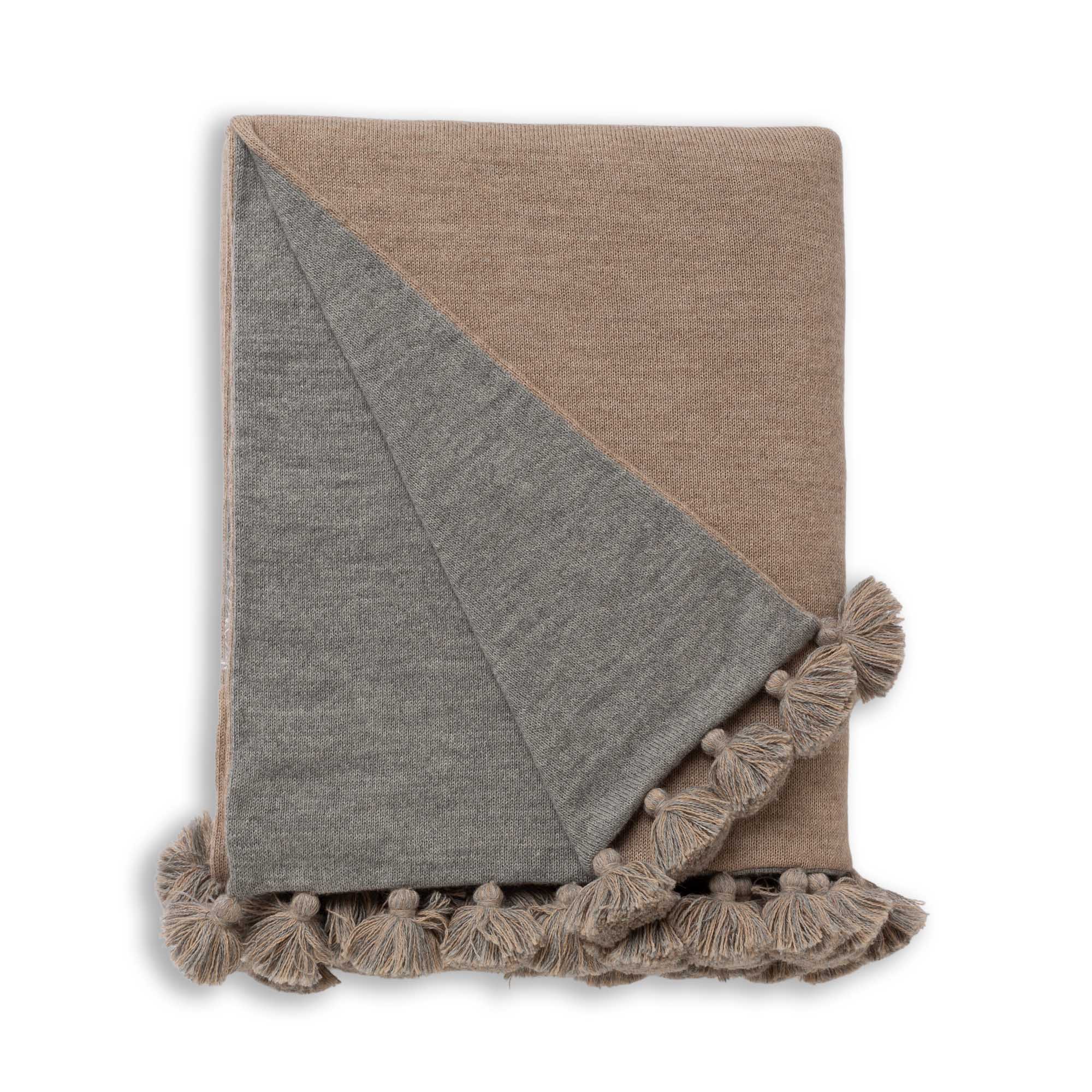 Bali Throw | Light Taupe / Light Grey