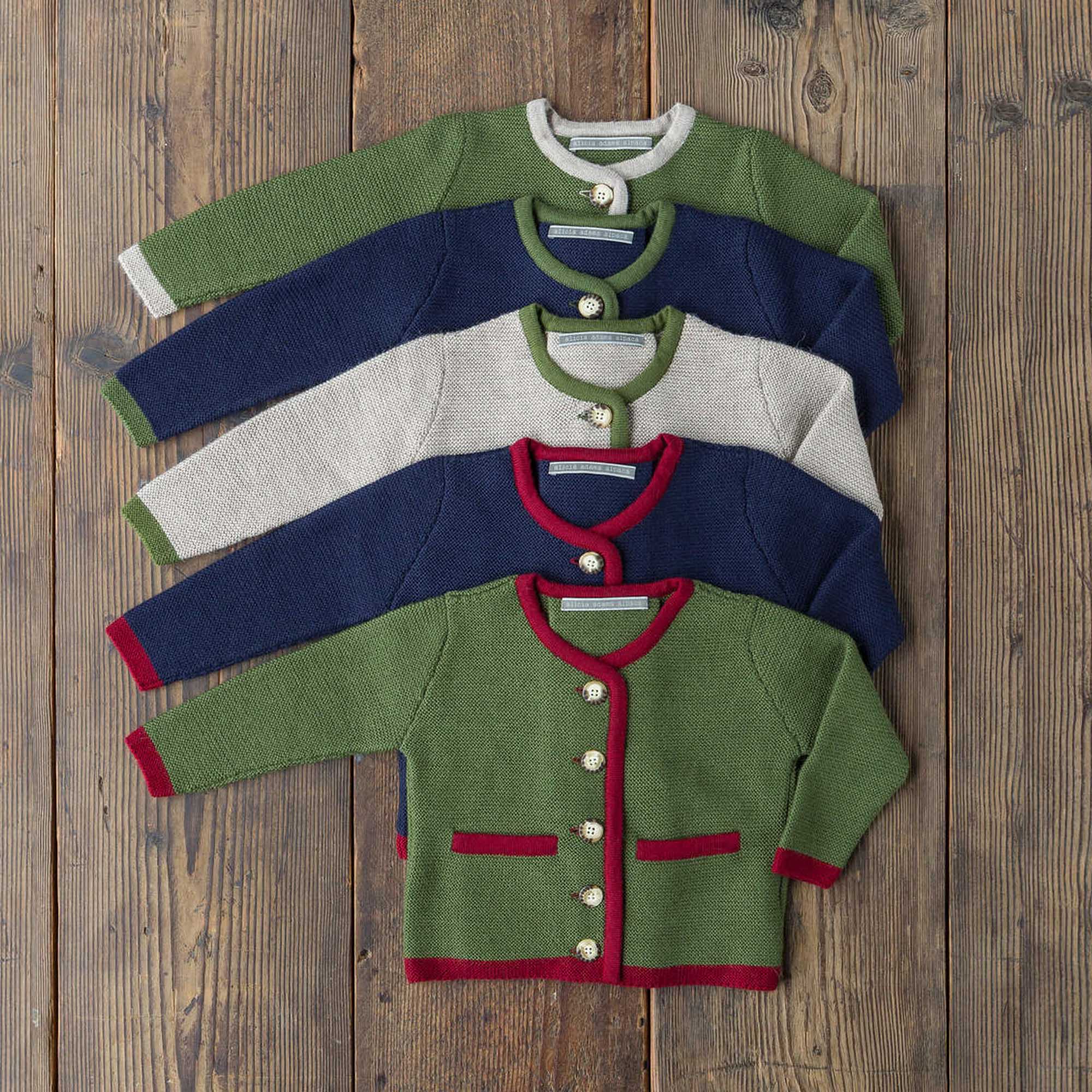 Kids | Salzburg Cardigan | Navy / Pine