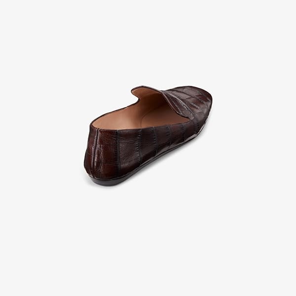 Women | Grace Loafer - Embossed Croc | Brown
