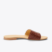 Product Image 3 of the Isla Woven Slide Brandy Women's Leather Sandal Nisolo