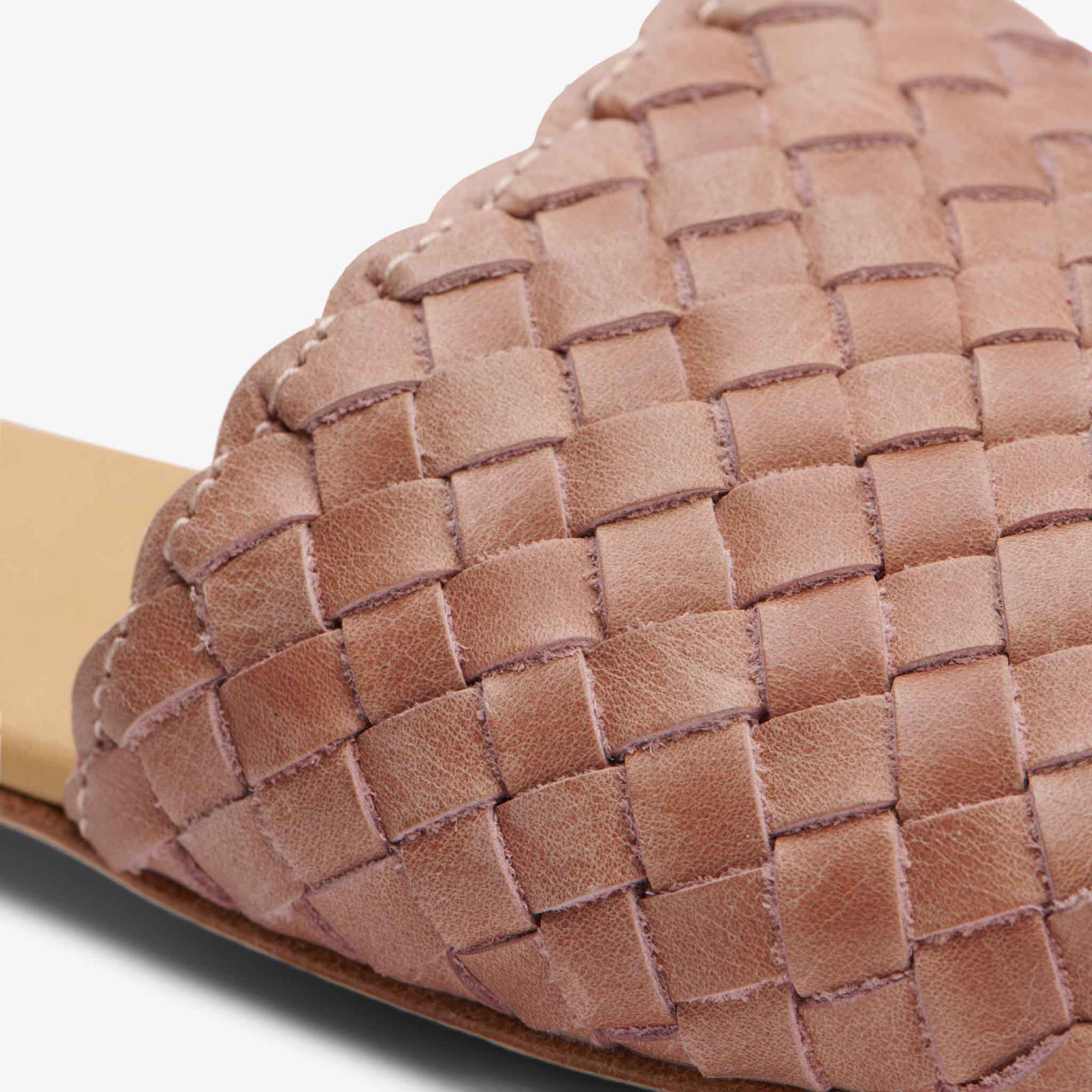 Product Image 6 of the Isla Woven Slide Desert Rose Women's Leather Sandal Nisolo