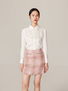 Classic Collar Button-Down Shirt | White