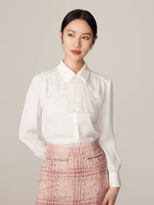 Classic Collar Button-Down Shirt | White