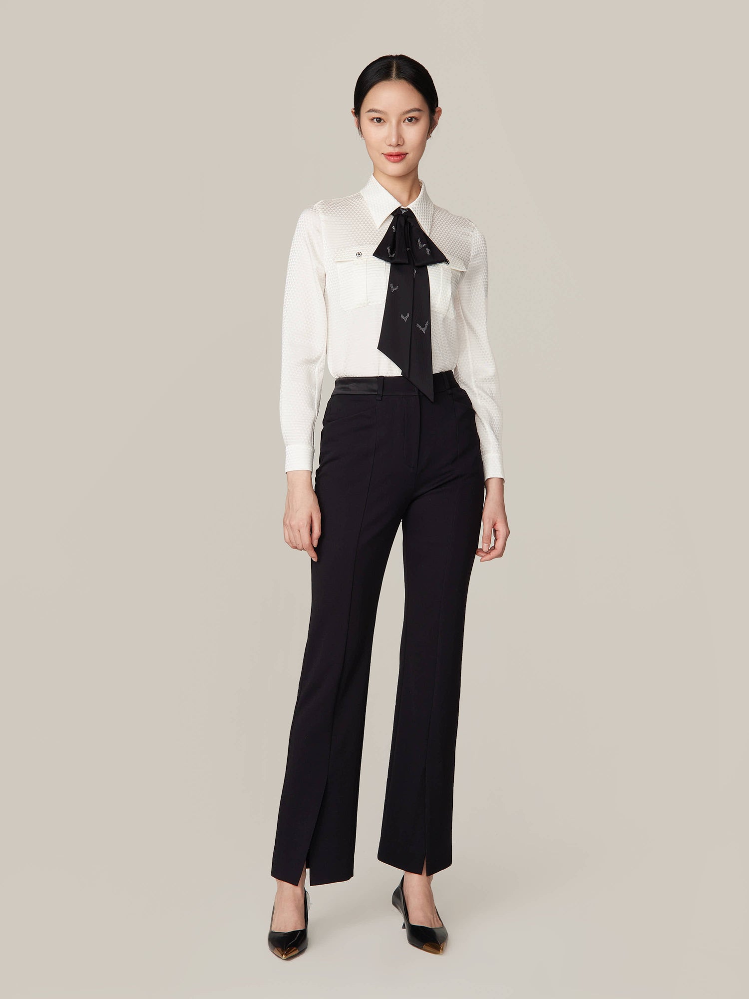 Streamlined Fit Straight Leg Pant | Black