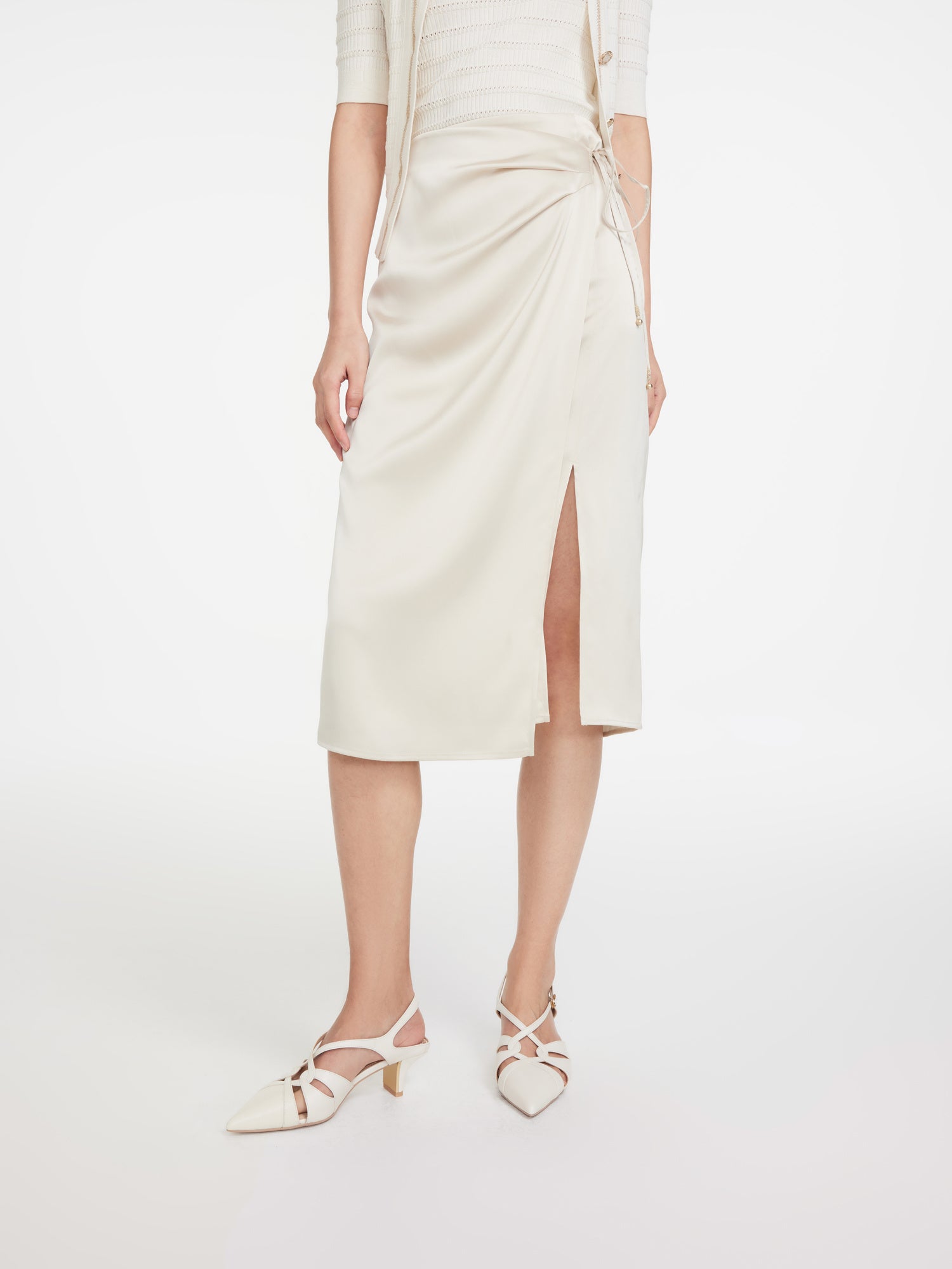 Midi Skirt | Beige