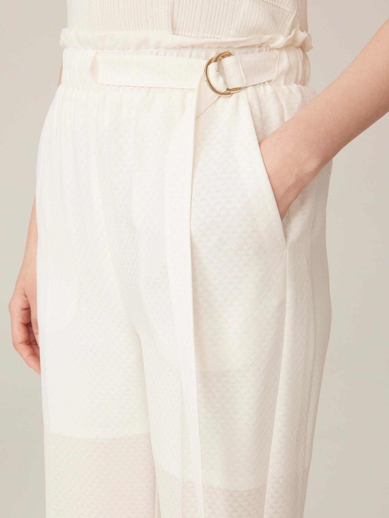 Wide Leg Pants | White