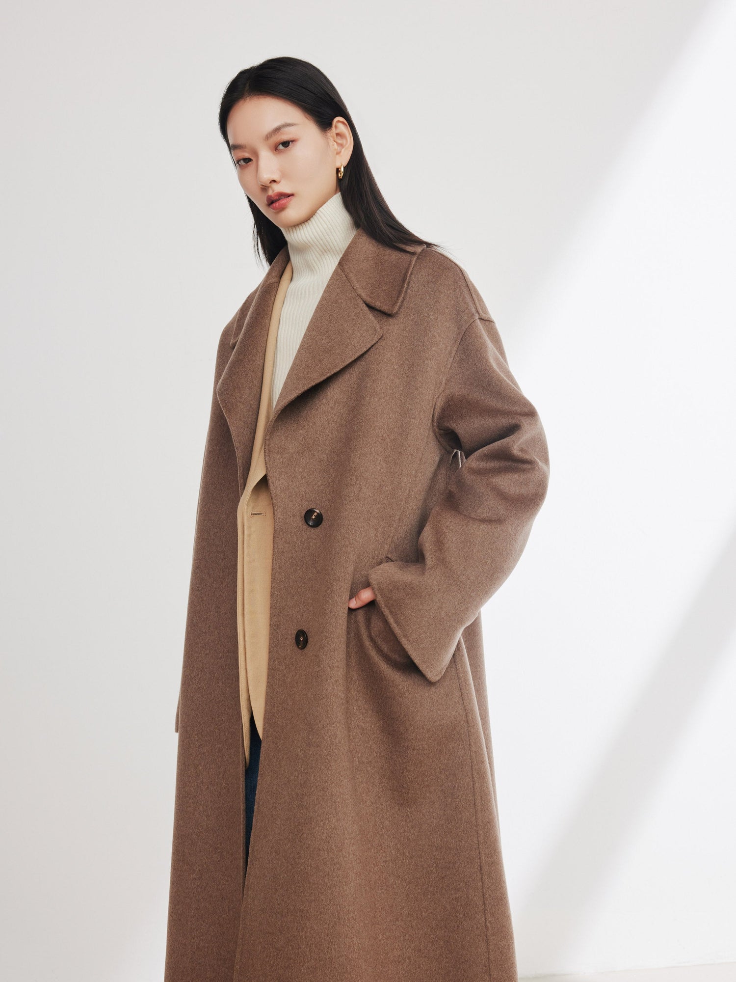 Cashmere Coat Coat | Brown