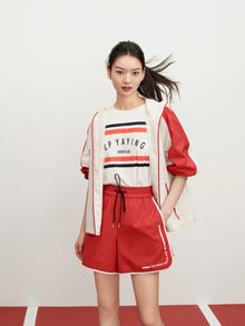 Color Block Sports Jacket | Beige