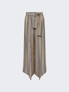 Women | Lisa Marie Fernandez | Farrah Wrap Pant | Siena Natural Striped Chios Gauze
