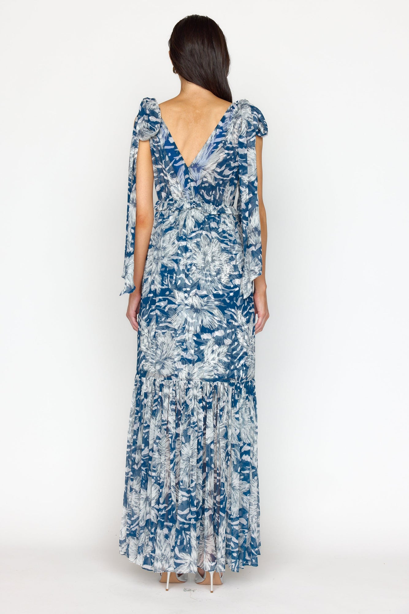 Misha Dress | Navy Lotus