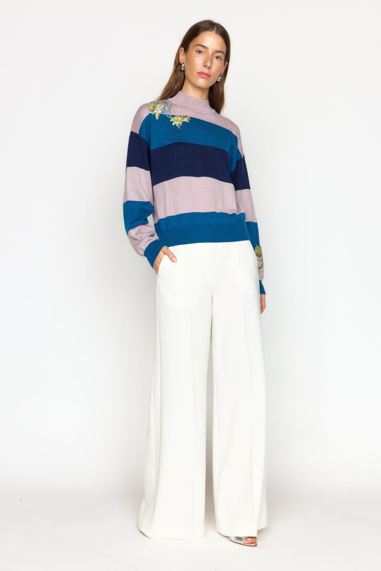 Bianca Sweater | Blue Stripe