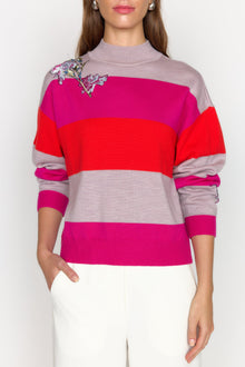 Bianca Sweater | Pink Stripe