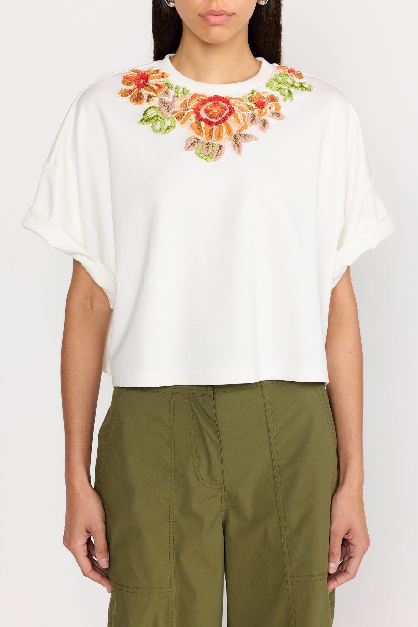 Jace Top | White Embroidery