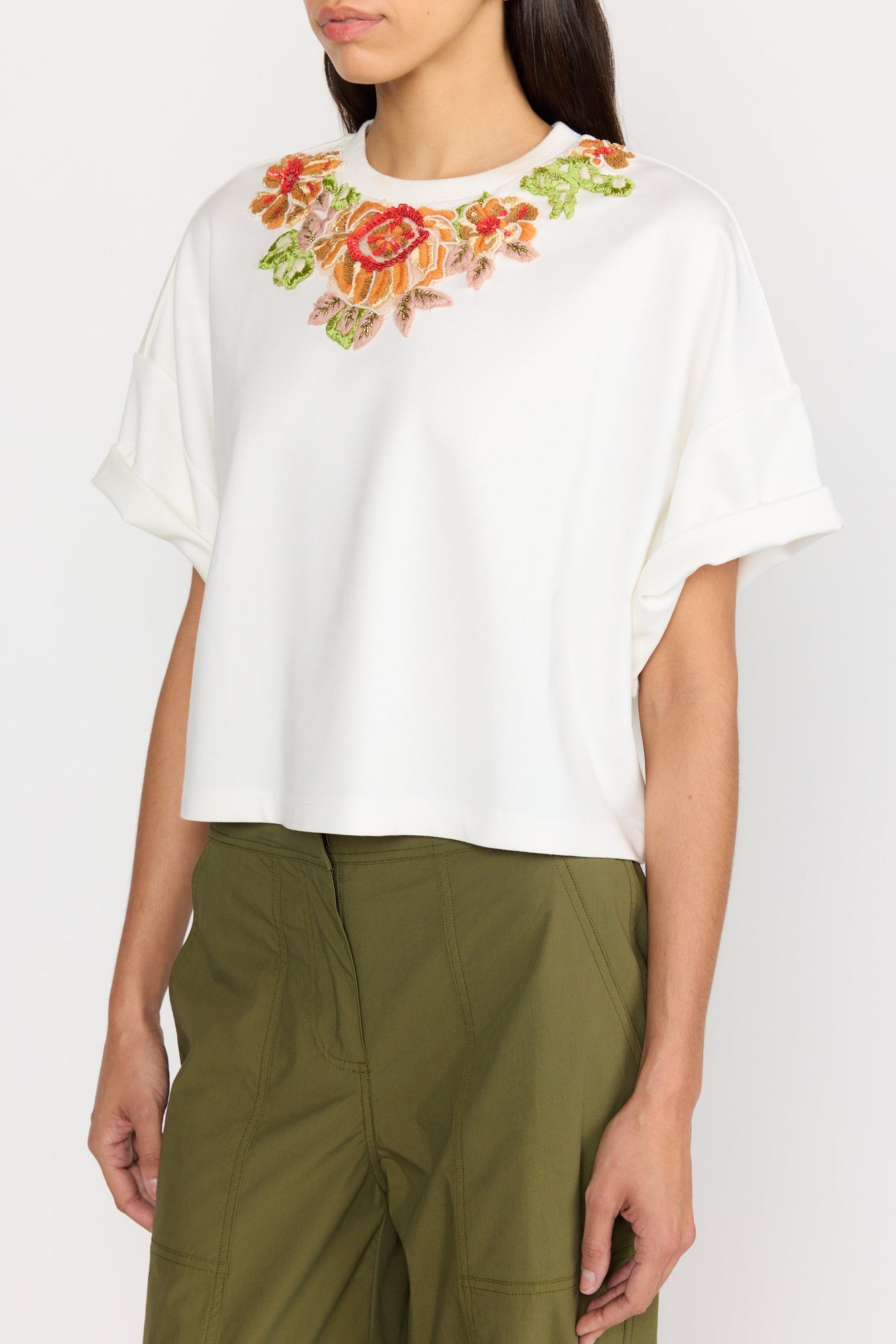 Jace Top | White Embroidery