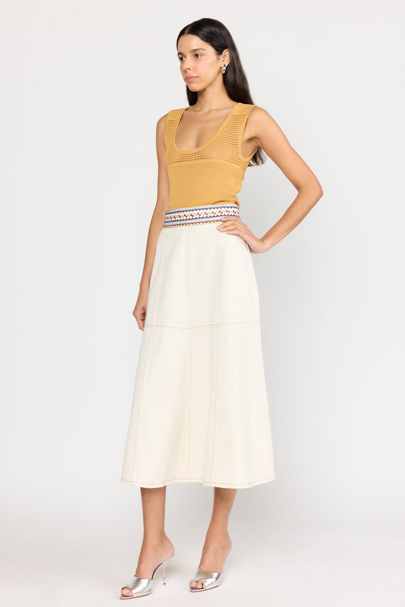 Solange Skirt | Ecru Mosaic