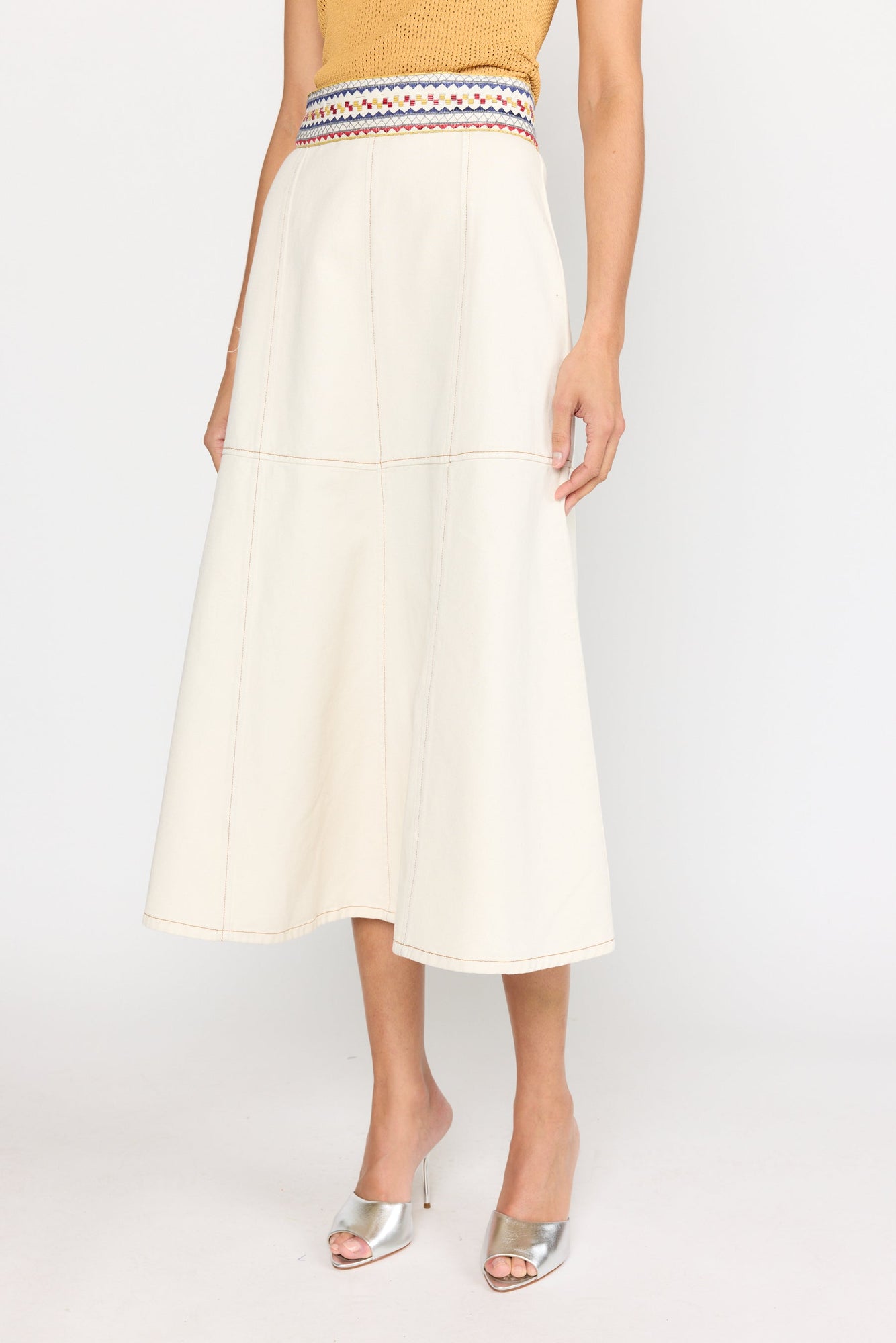 Solange Skirt | Ecru Mosaic