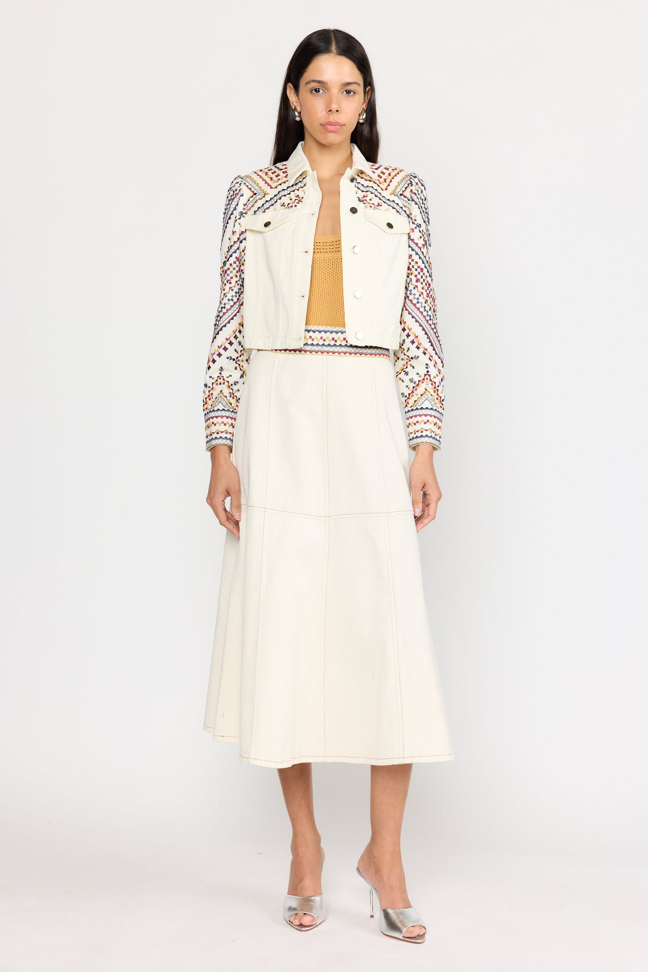 Solange Skirt | Ecru Mosaic