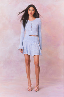 Colella Knitted Mini Skirt | Morning Tide