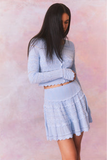 Colella Knitted Mini Skirt | Morning Tide