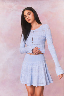 Colella Knitted Mini Skirt | Morning Tide