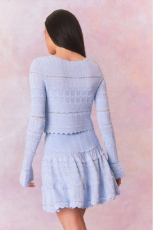 Colella Knitted Mini Skirt | Morning Tide