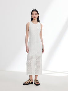 Sleeveless Dress | White