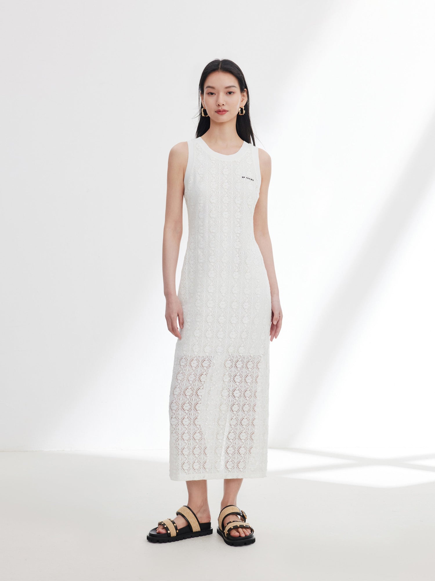 Sleeveless Dress | White