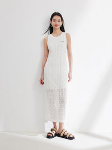 Sleeveless Dress | White