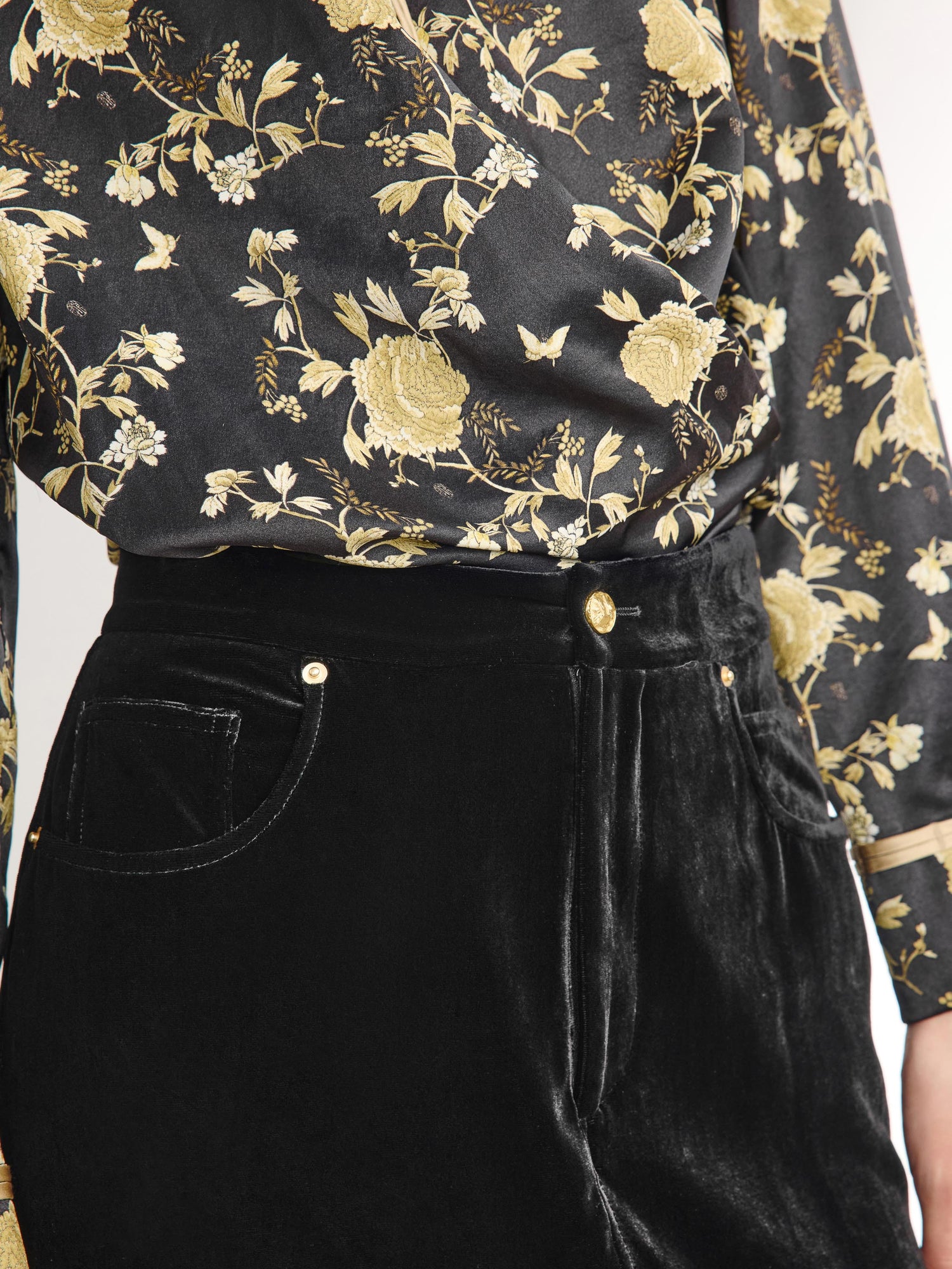 Mulberry Silk Skirt | Black