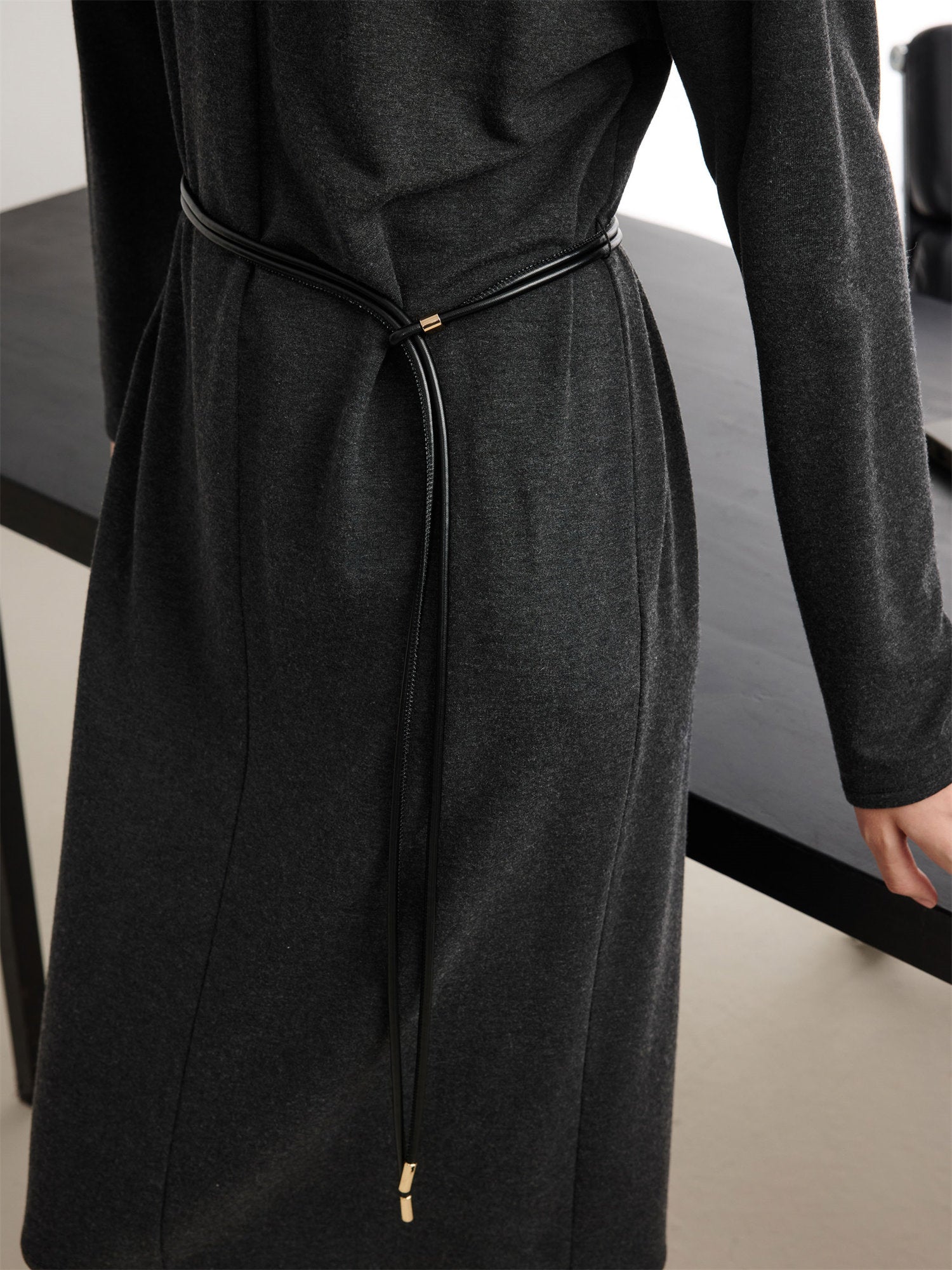 Warm Knit Dress | Gray